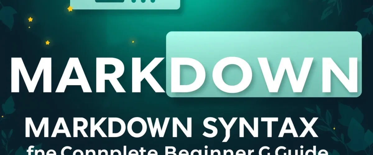 Markdown Syntax: The Complete Beginner's Guide